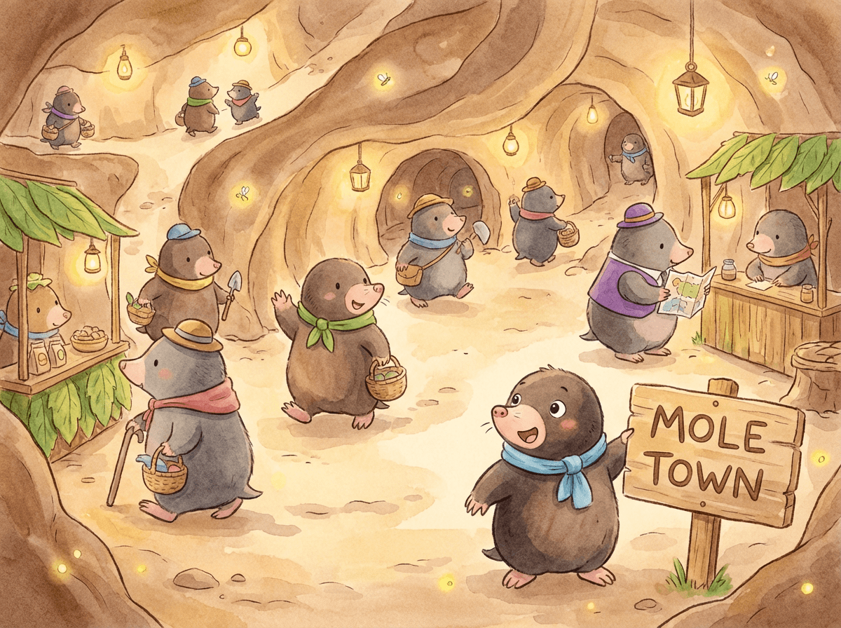 Milo the Mole and the Hidden Town