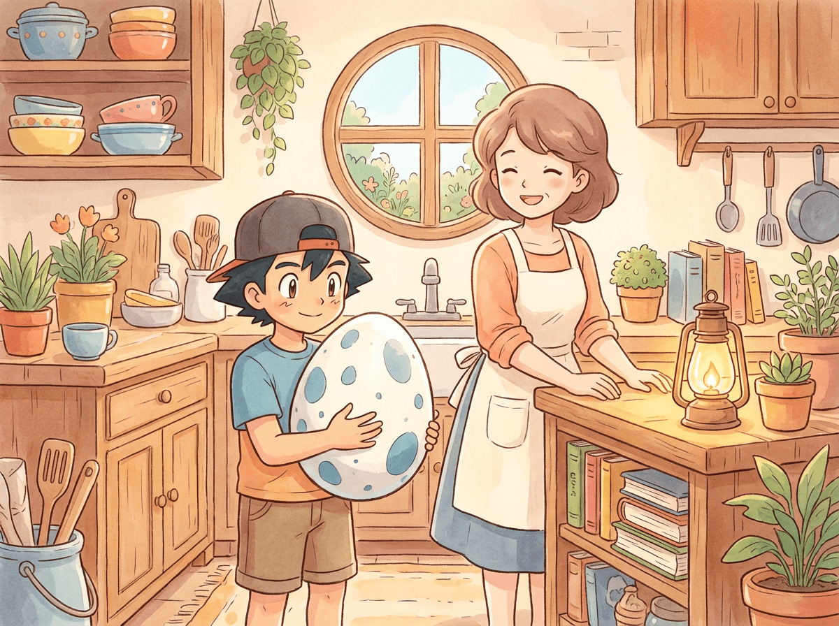 Ash and the Surprise Egg