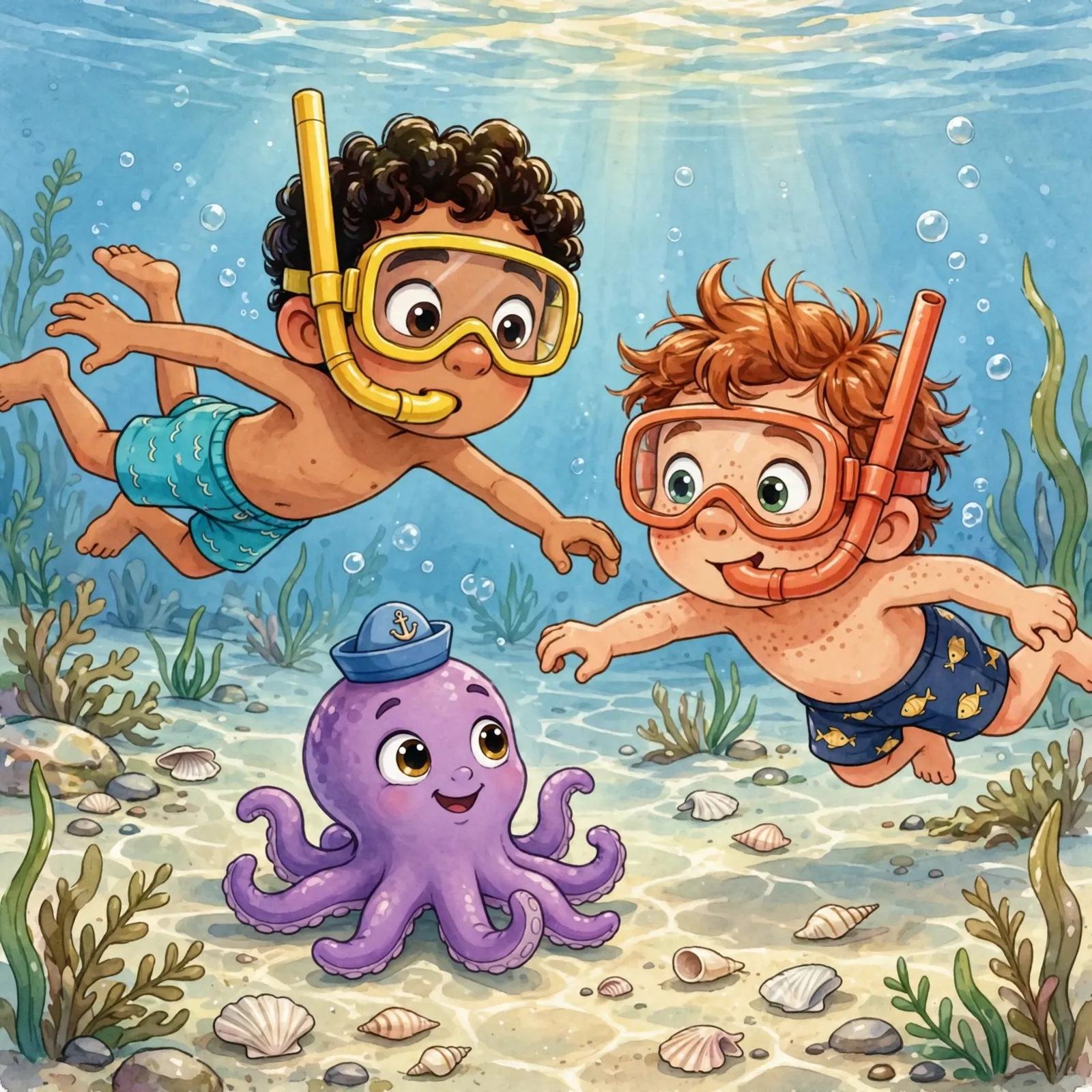 Le Avventure di Luca e Teo nel Mare Blu