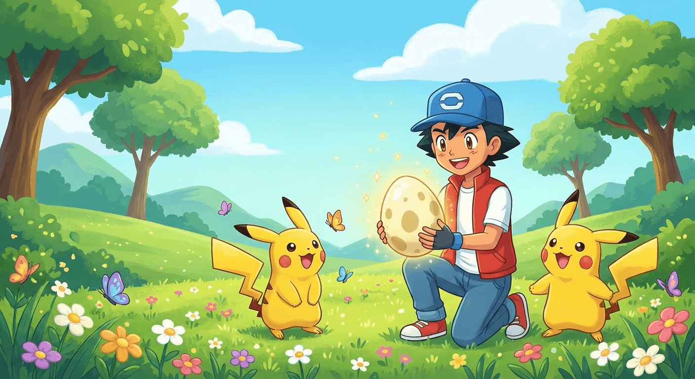 Ash and the Surprise Egg