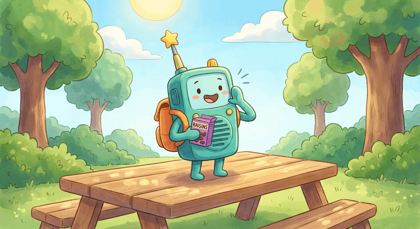 Raisins the Walkie-Talkie